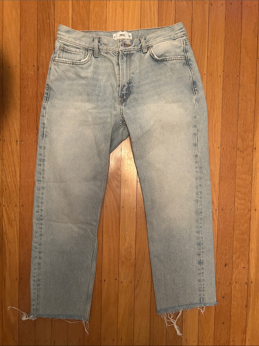 Mango Light Blue Relaxed Jeans